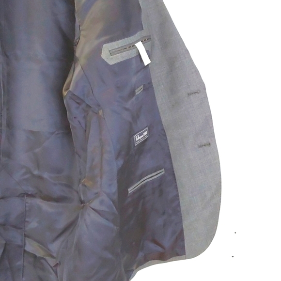 Tollegno 1900 J.Crew Crosby Gray Charcoal Wool Suit Jacket Modern luxury Sz.46r - Picture 5 of 12